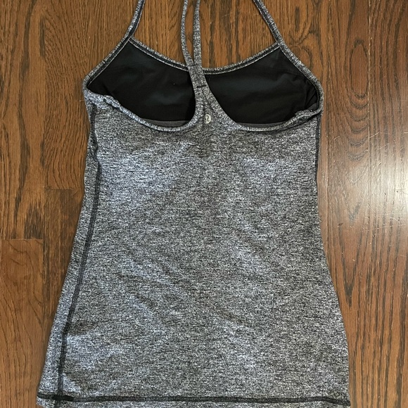 Lululemon Power Y Flow Y Tank Heathered Gray - Picture 2 of 2